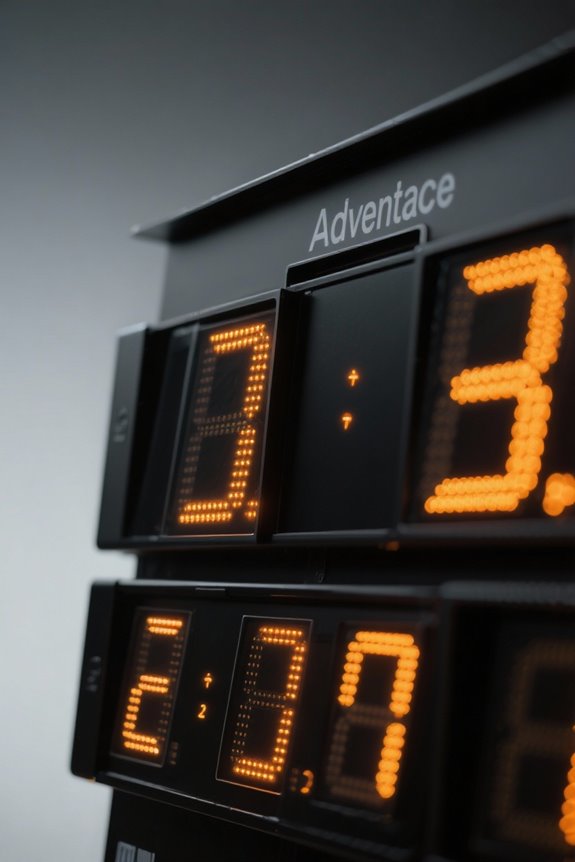 advantage scoring affects matches