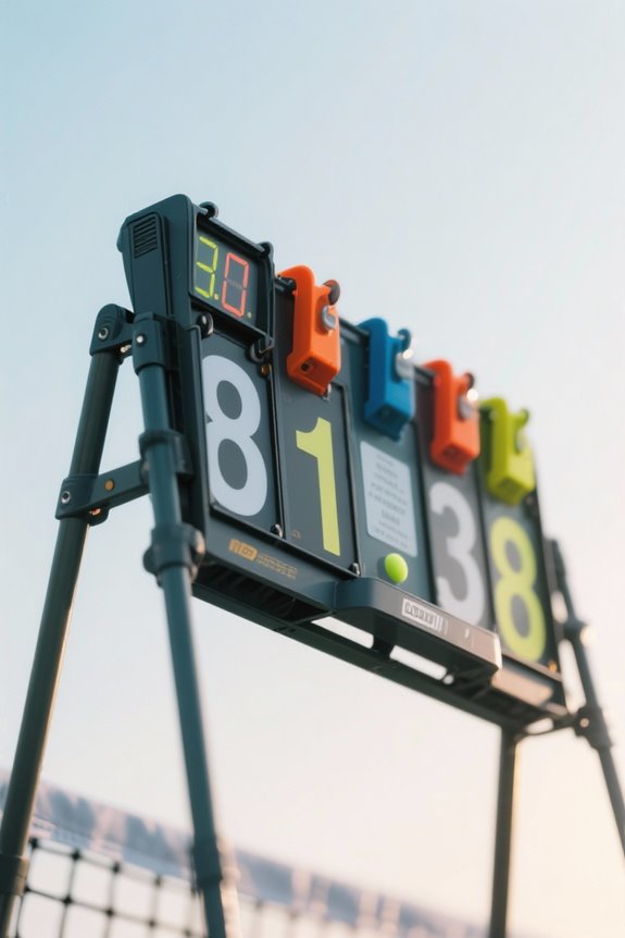 choosing a tennis scoreboard