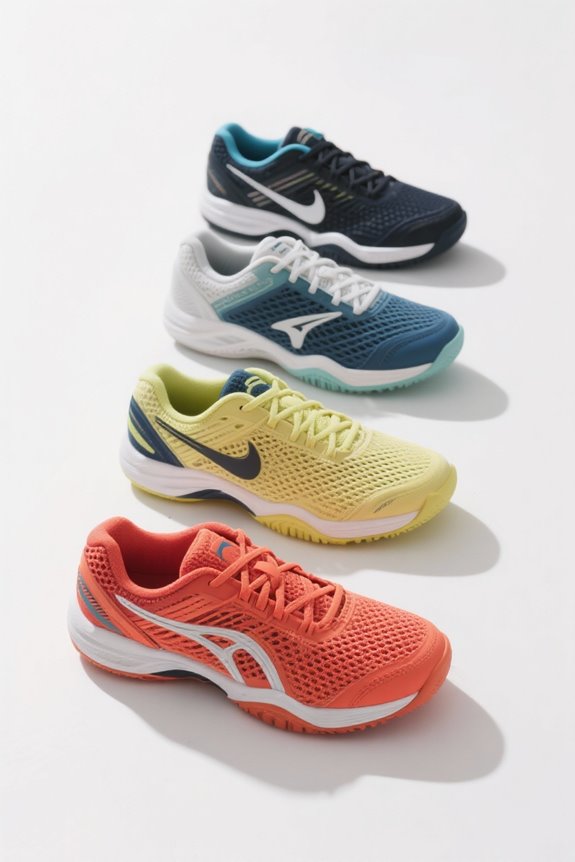 comfortable breathable tennis footwear