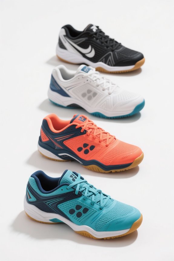 comfortable indoor pickleball footwear