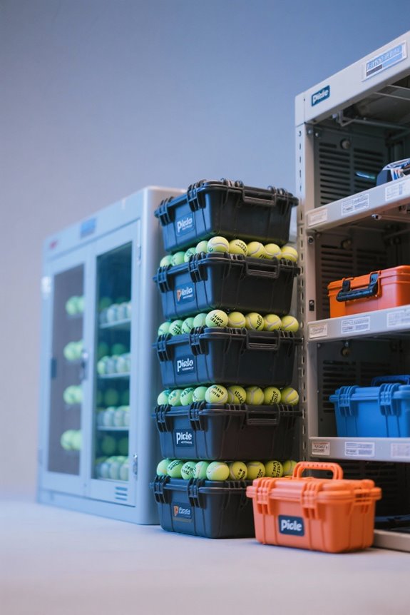 optimal pickleball ball storage
