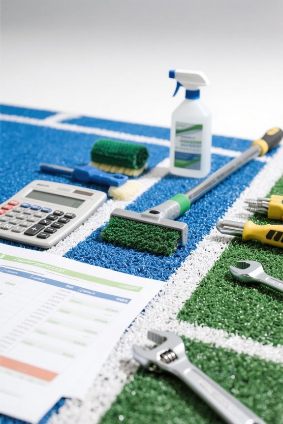 synthetic court surface budgeting