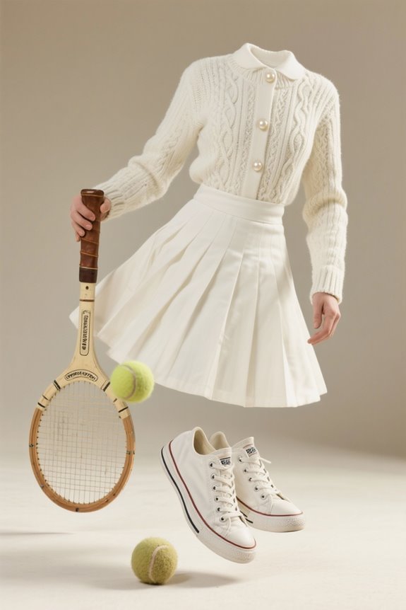 tailored elegance in tennis
