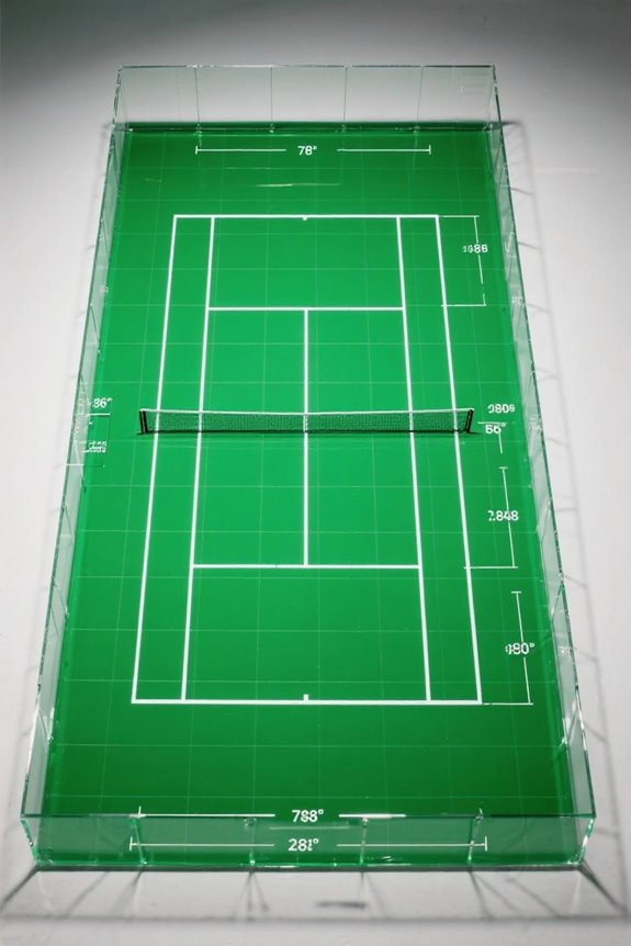 tennis court area requirements