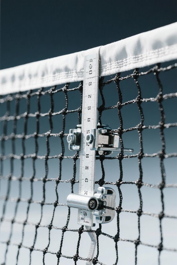 tennis net height standards