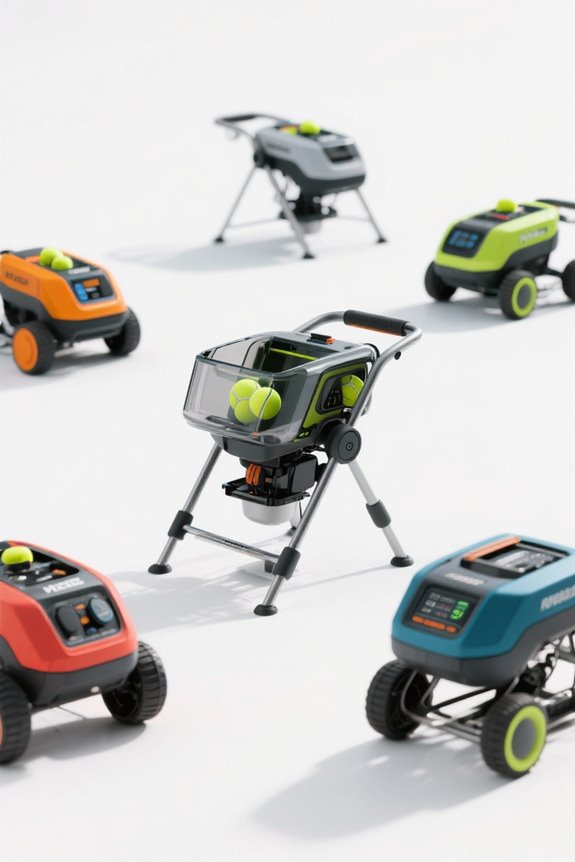 top battery tennis machines