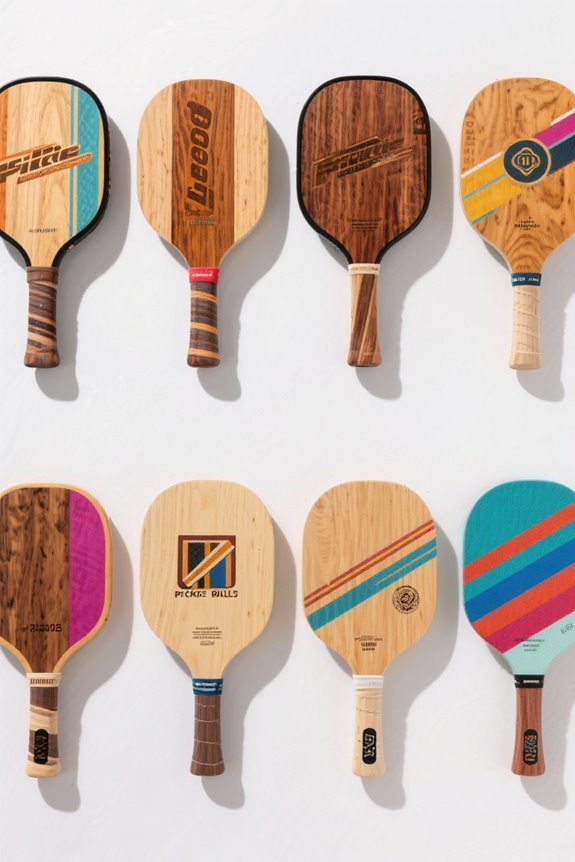 top wooden pickleball paddles